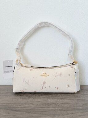 COACH Charlotte Small Shoulder Bag With Star Print Chalk Multi CCL41